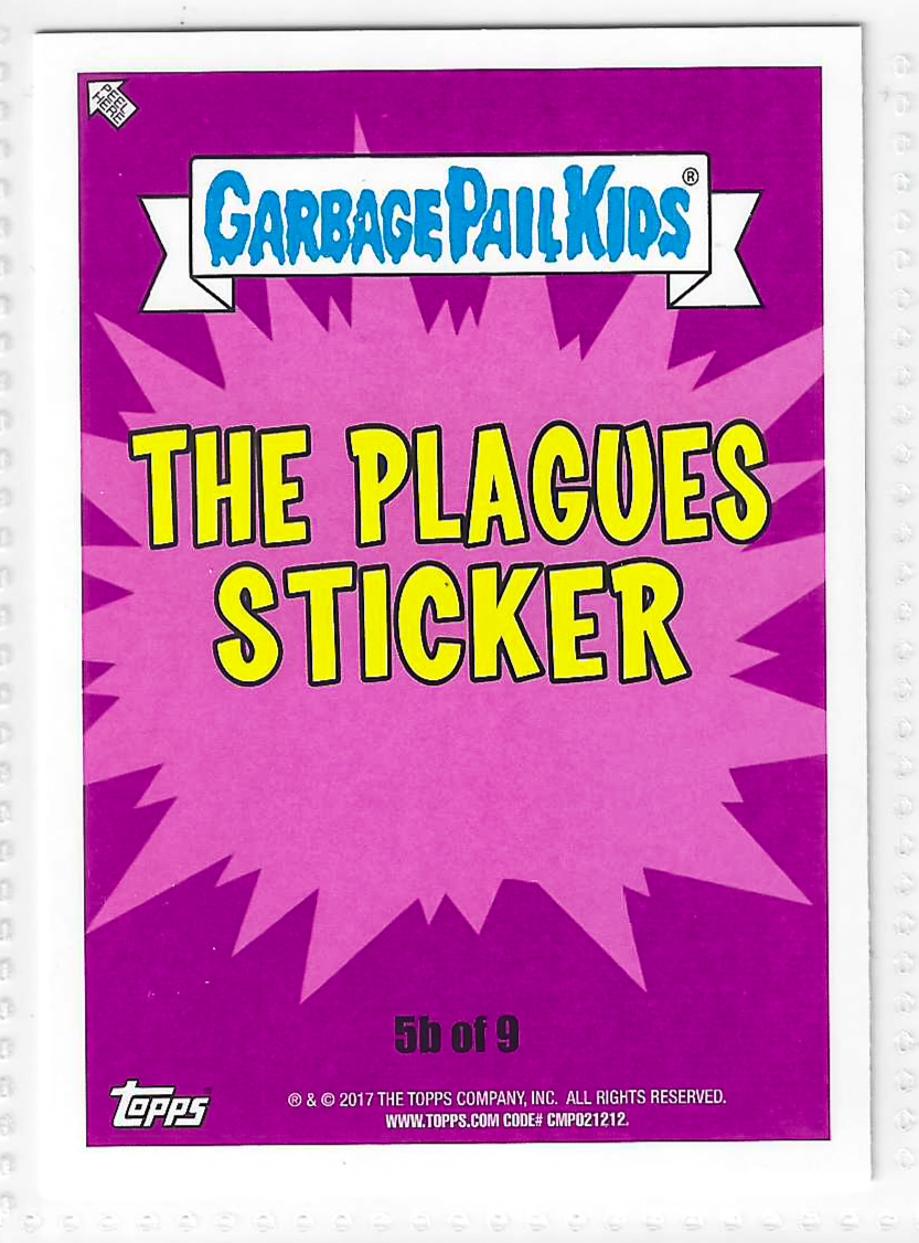 2017 Topps Garbage Pail Kids Adam-Geddon Croakin' Colin Green #5b - Image 2