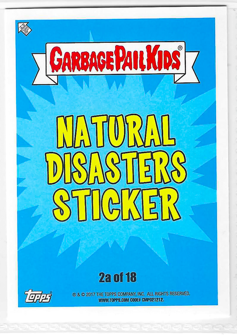 2017 Topps Garbage Pail Kids Adam-Geddon Polar Barry #2a - Image 2
