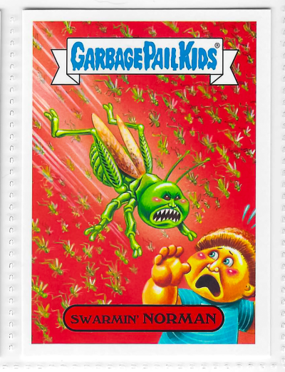 2017 Topps Garbage Pail Kids Adam-Geddon Swarmin' Norman #2b