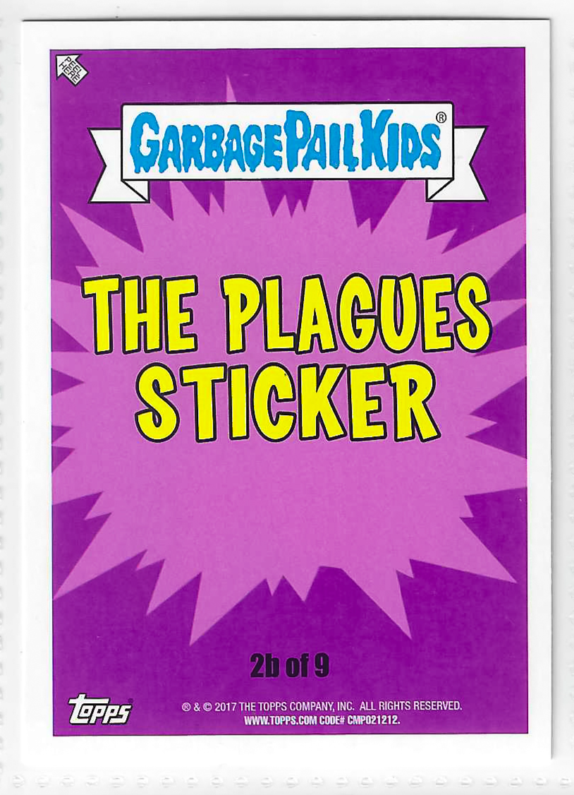 2017 Topps Garbage Pail Kids Adam-Geddon Swarmin' Norman #2b - Image 2