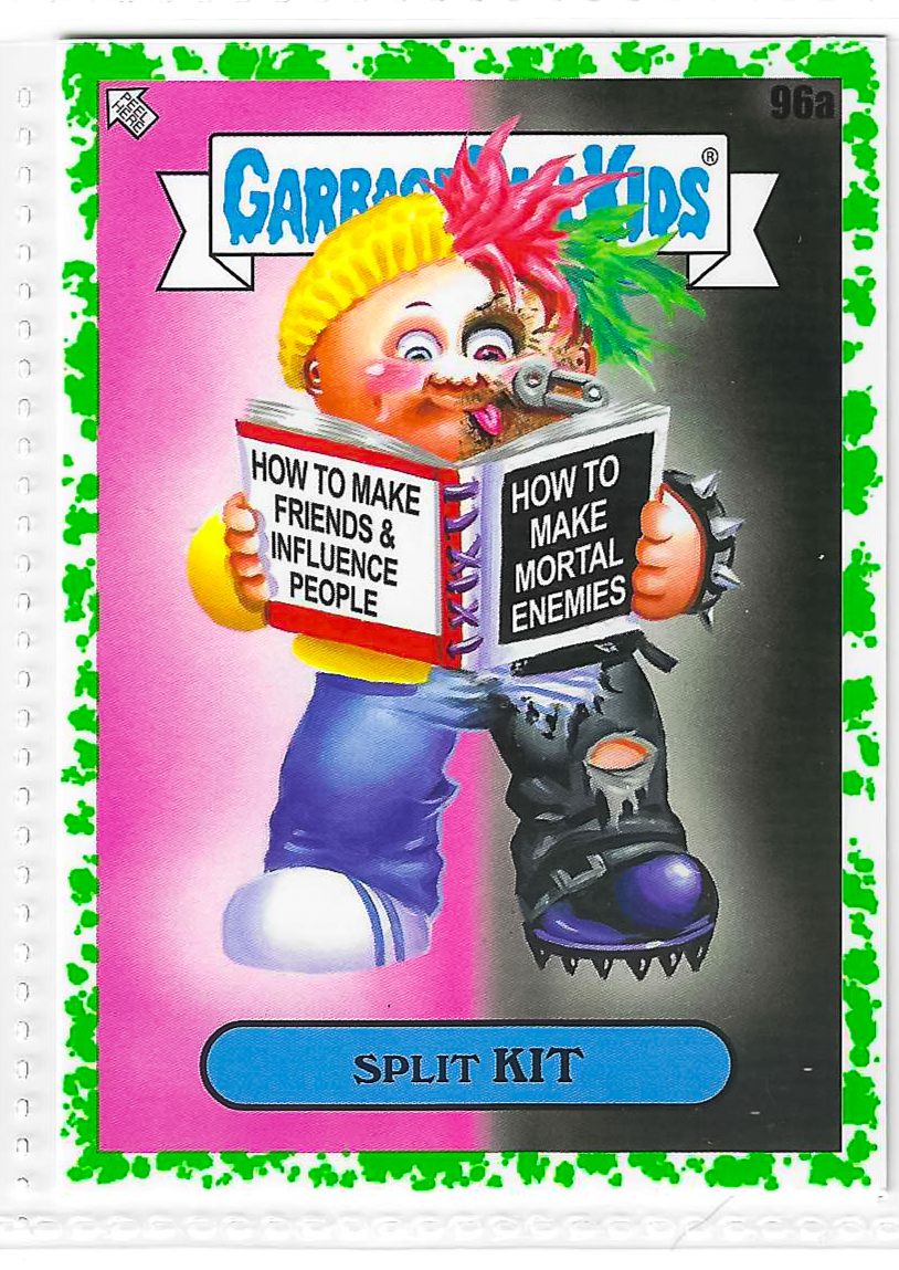 2022 Topps Garbage Pail Kids Book Worms Split Kit Booger Green #96a
