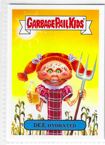 2017 Topps Garbage Pail Kids Adam-Geddon Dee Hydrated #4b