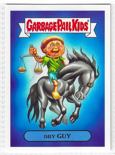 2017 Topps Garbage Pail Kids Adam-Geddon Dry Guy #10a