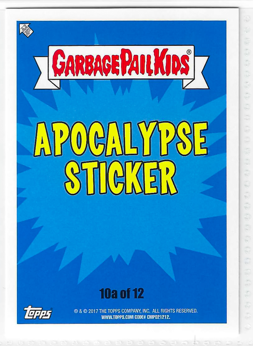 2017 Topps Garbage Pail Kids Adam-Geddon Dry Guy #10a - Image 2