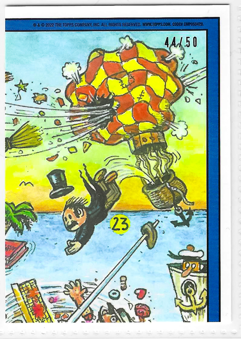 2022 Topps Garbage Pail Kids Book Worms Crappy Camilla Fools Gold #44/50 - Image 2