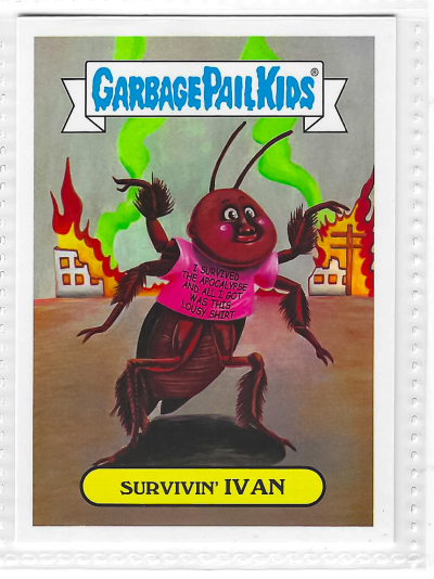 2017 Topps Garbage Pail Kids Adam-Geddon Survivin' Ivan #15a