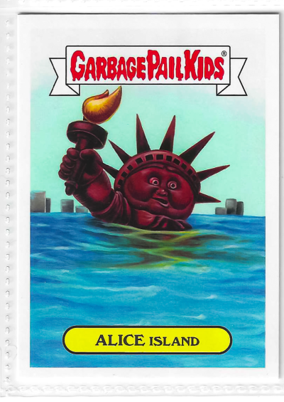 2017 Topps Garbage Pail Kids Adam-Geddon Alice Island #10a