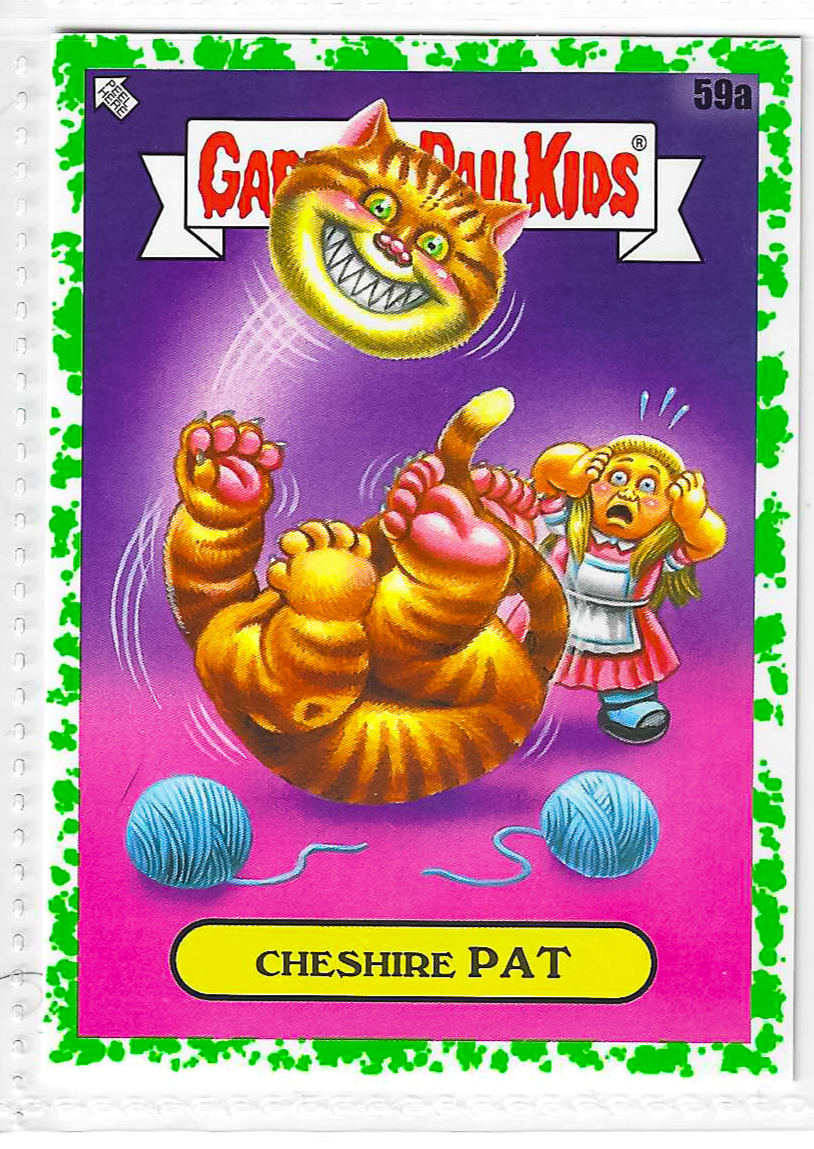 2022 Topps Garbage Pail Kids Book Worms Cheshire Pat Booger Green #59a