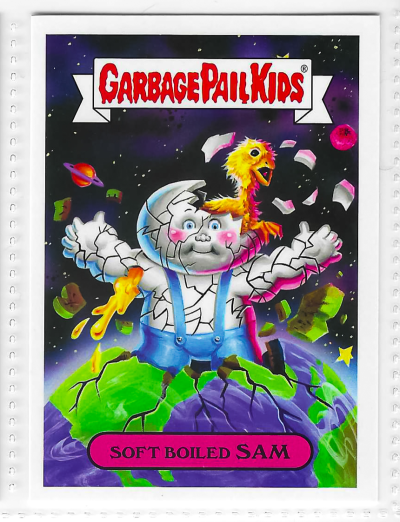 2017 Topps Garbage Pail Kids Adam-Geddon Soft Boiled Sam #1b