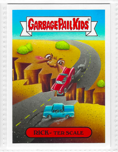 2017 Topps Garbage Pail Kids Adam-Geddon Rick-Ter Scale #8a