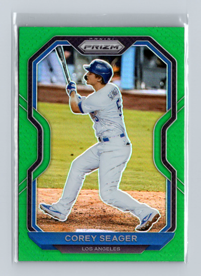 2021 Panini Prizm - Corey Seager #100 Green Prizm