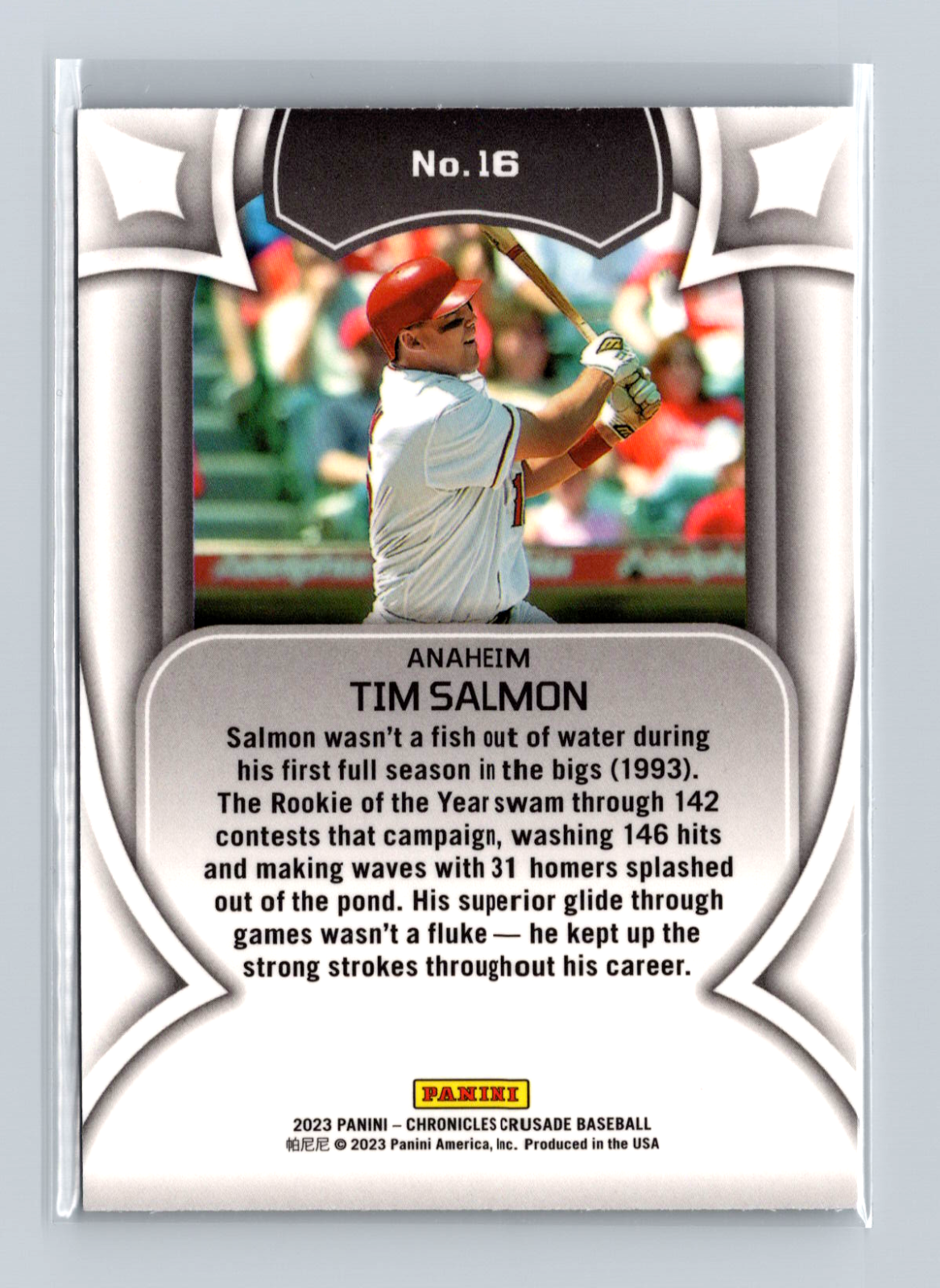 2023 Panini Chronicles - Crusade Tim Salmon #16 - Image 2