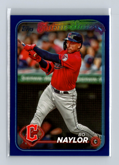 2024 Topps Series 1 - Future Stars Bo Naylor #191 Royal Blue