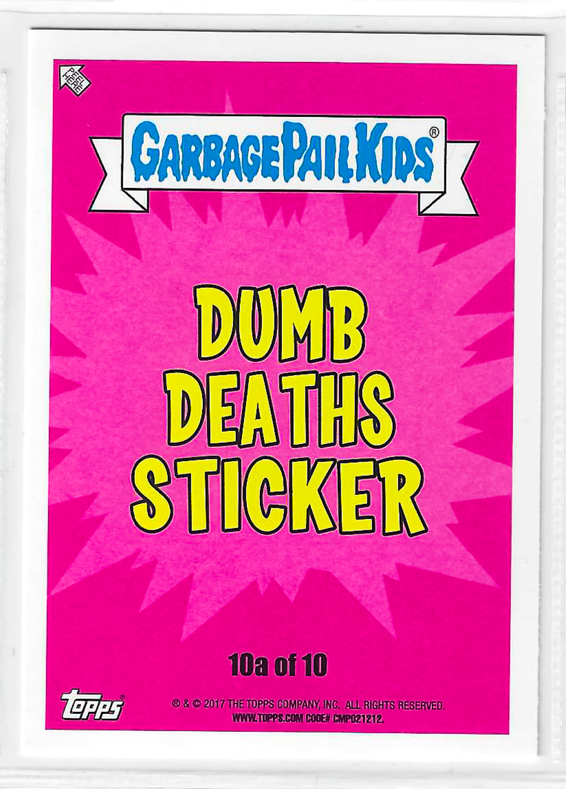 2017 Garbage Pail Kids Adam-Geddon Series 1 Haddie Hadron #10a Puke Green - Image 2