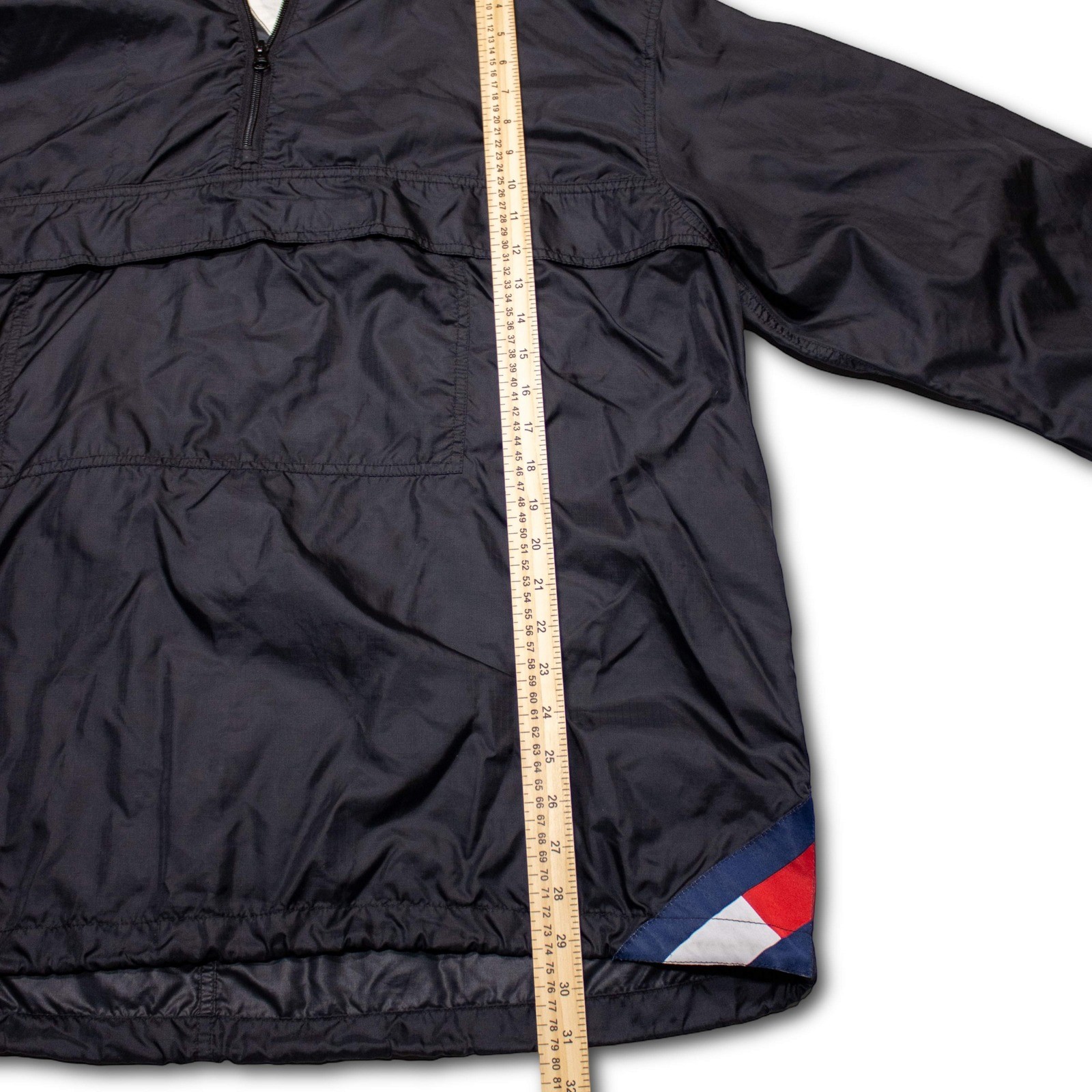 Tommy Hilfiger Anorak Windbreaker Jacket Mens XXL Black Excellent - Image 5