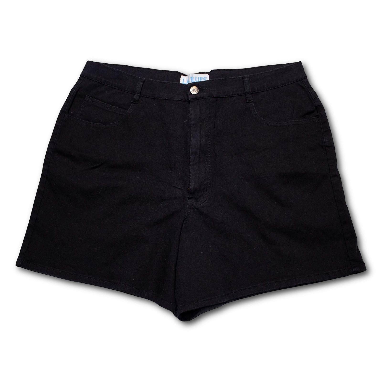 L.A. Blues Denim Shorts Womens 22 Black Excellent