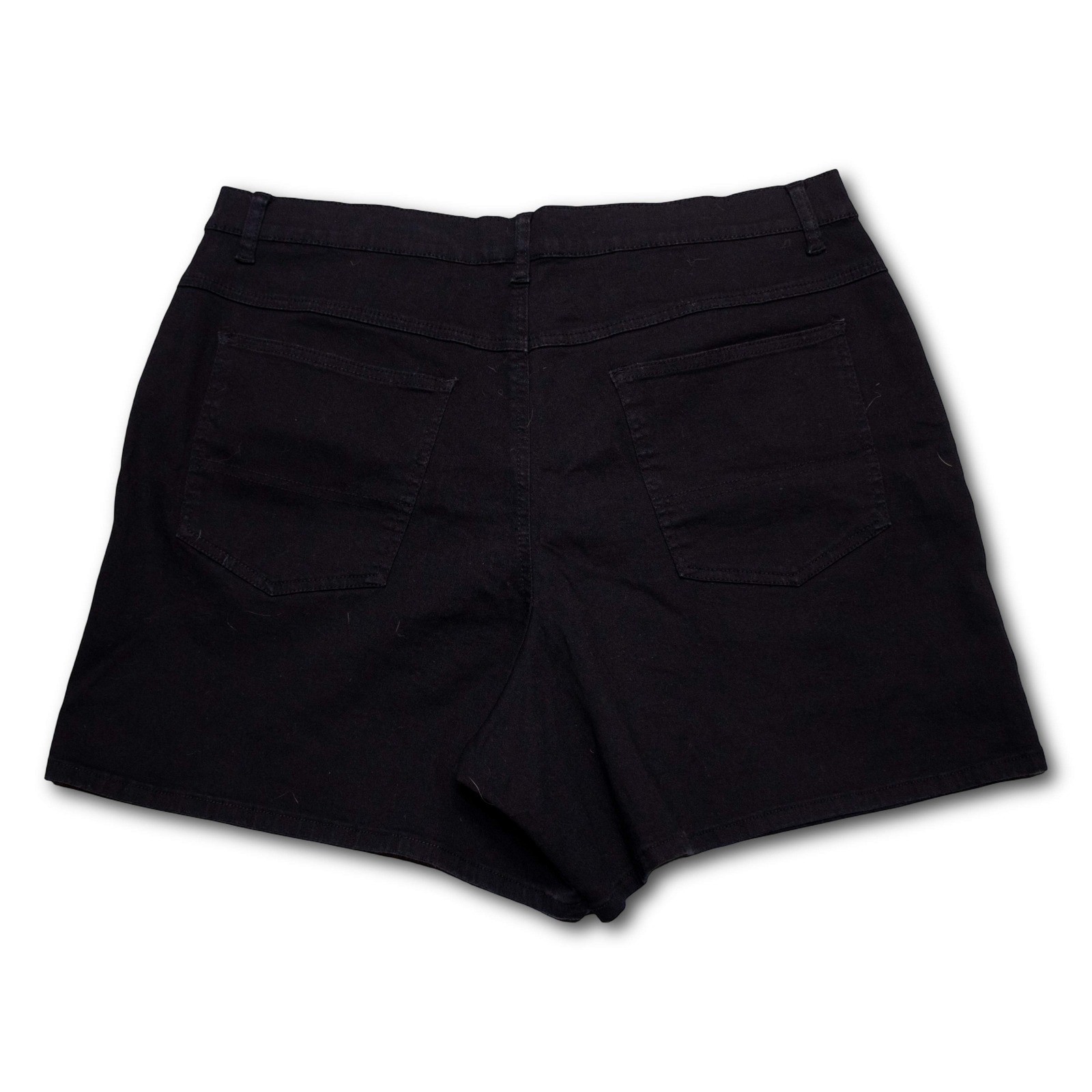 L.A. Blues Denim Shorts Womens 22 Black Excellent - Image 2