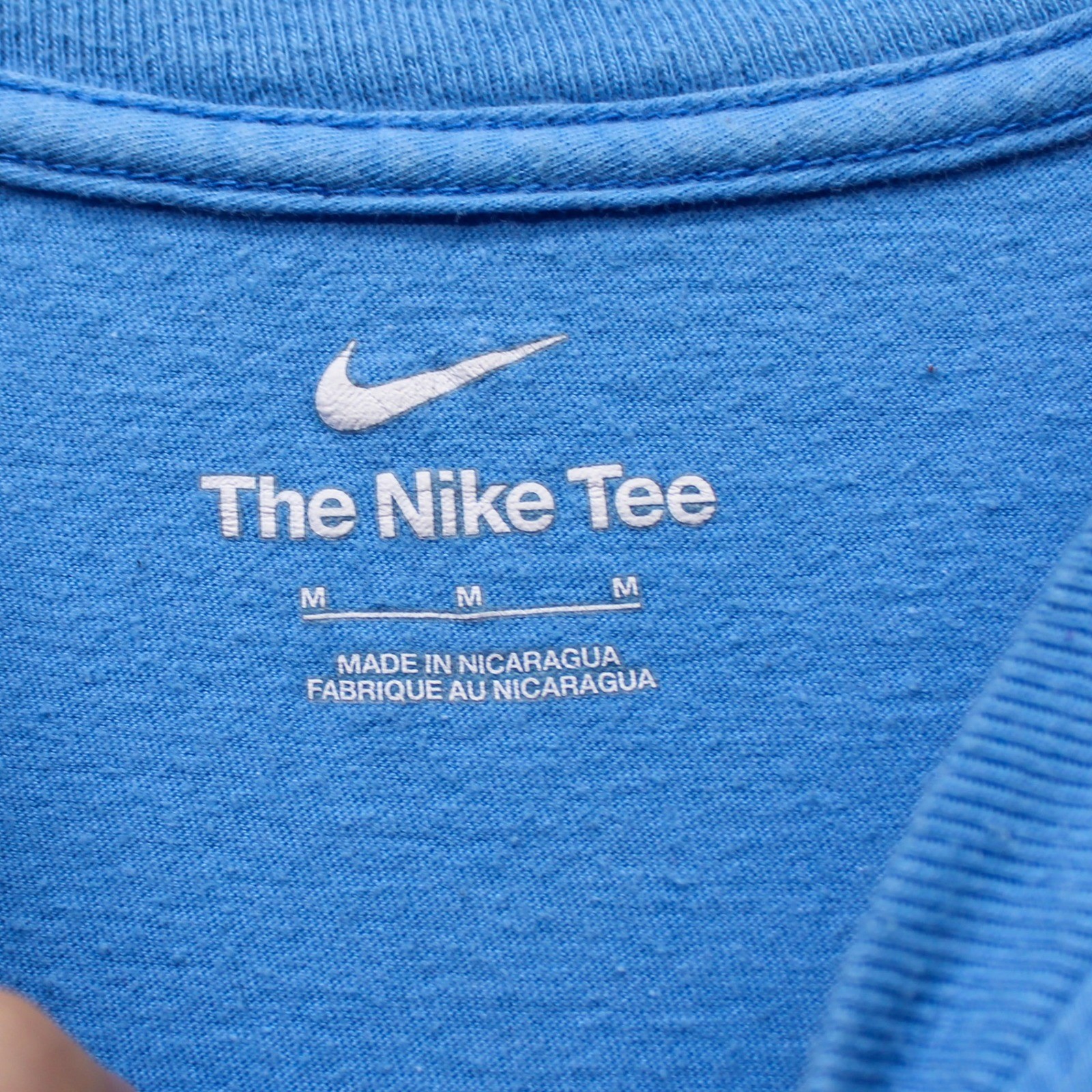 Nike Just Do It Graphic T-Shirt Kids Size Medium Blue Short Sleeve Excellent - Image 3