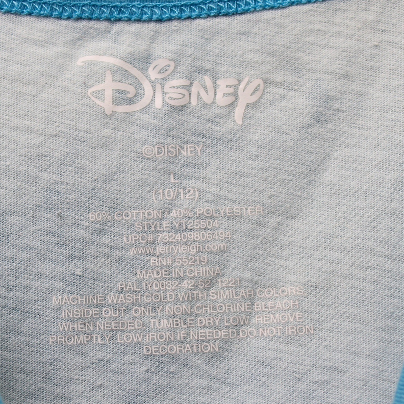 Disney Stitch Tank Top Kids Size L 10/12 Blue Tie Dye Excellent - Image 3