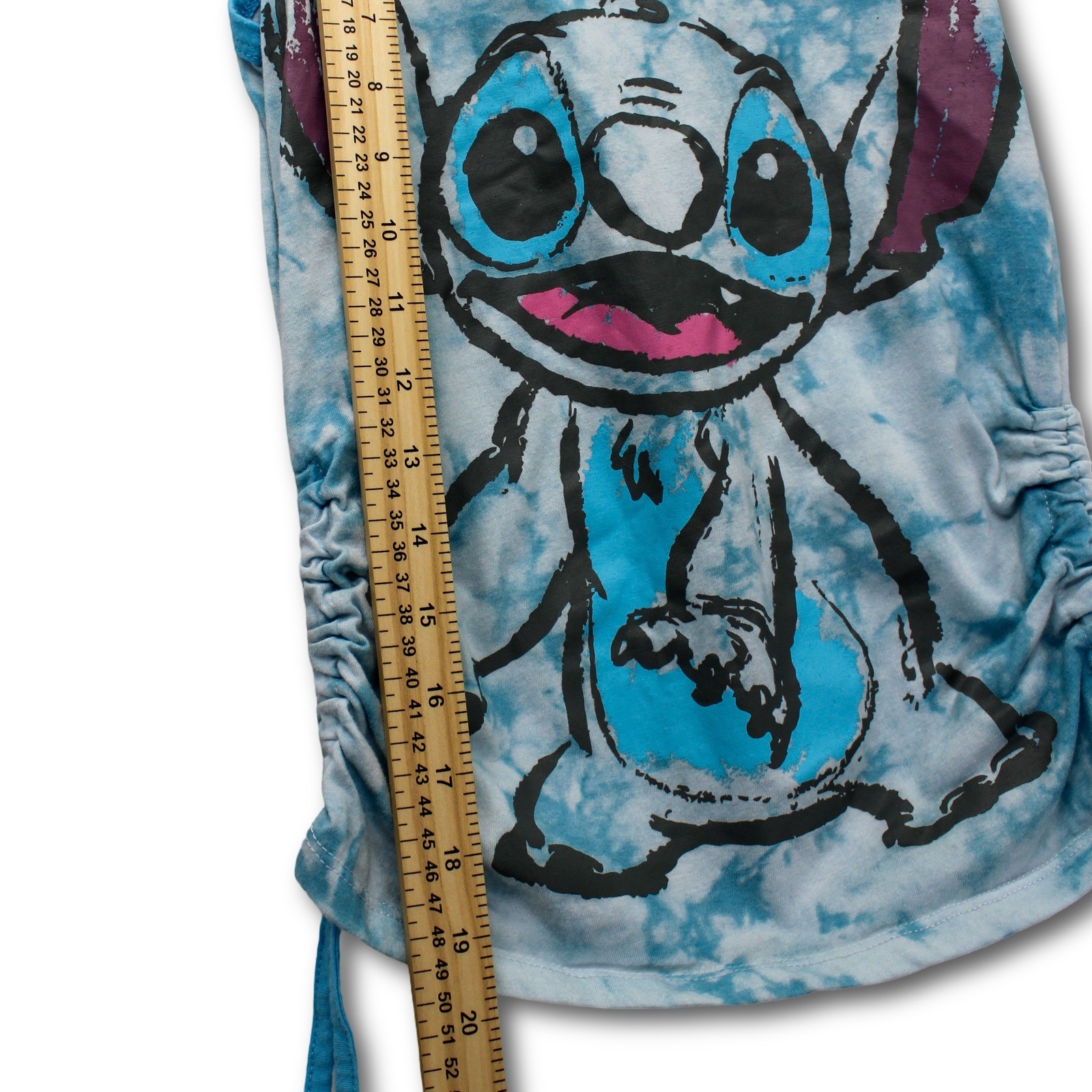 Disney Stitch Tank Top Kids Size L 10/12 Blue Tie Dye Excellent - Image 5