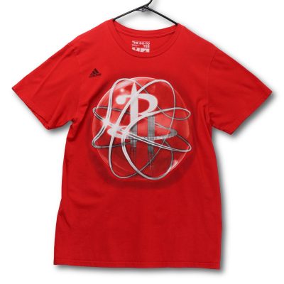 Adidas Houston Rockets T Shirt Mens Medium Red Excellent