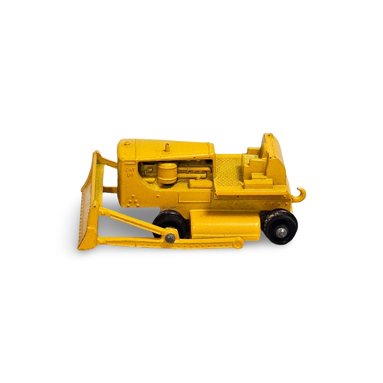 Matchbox Caterpillar D8 Bulldozer Lesney No 18 Yellow Good - Image 2