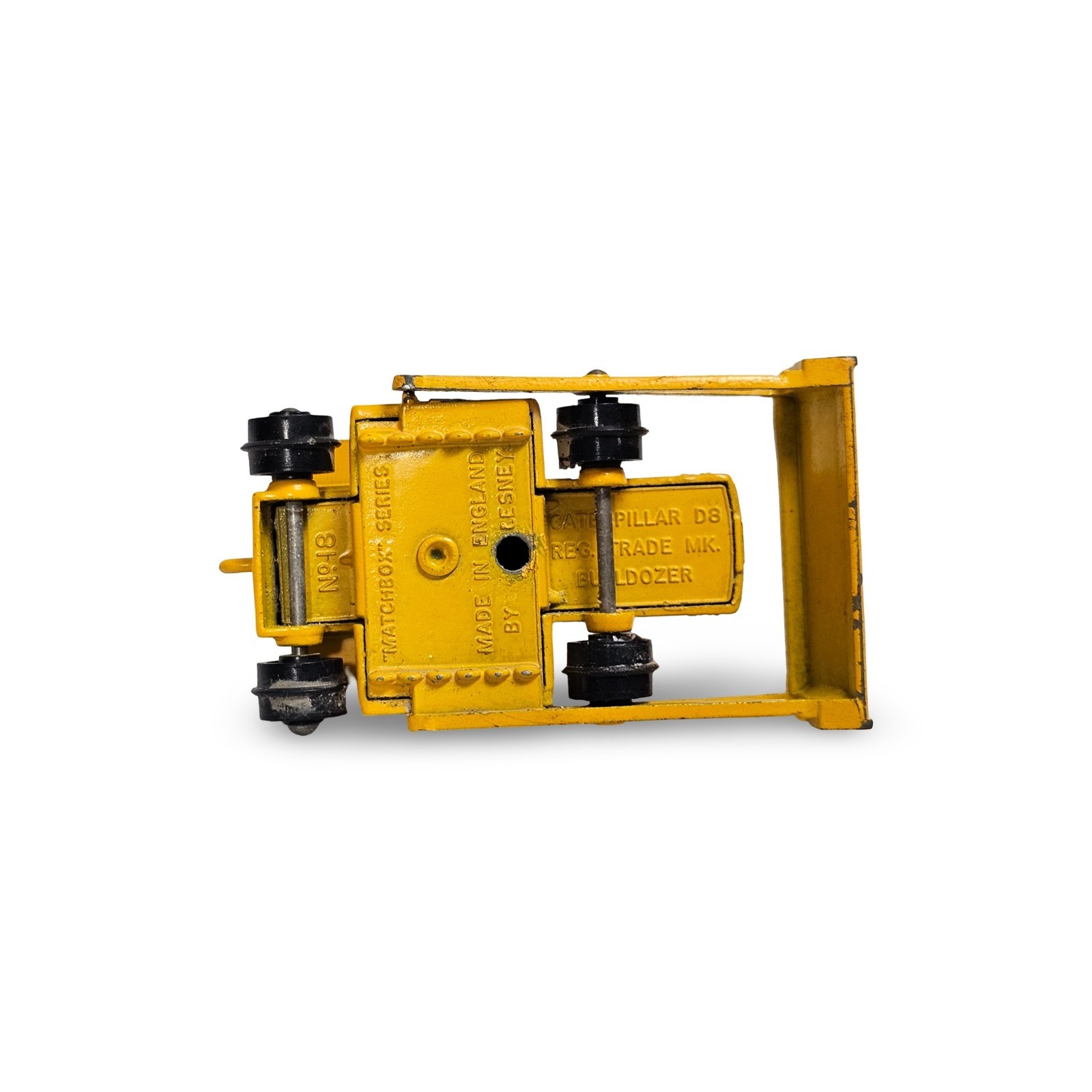 Matchbox Caterpillar D8 Bulldozer Lesney No 18 Yellow Good - Image 6