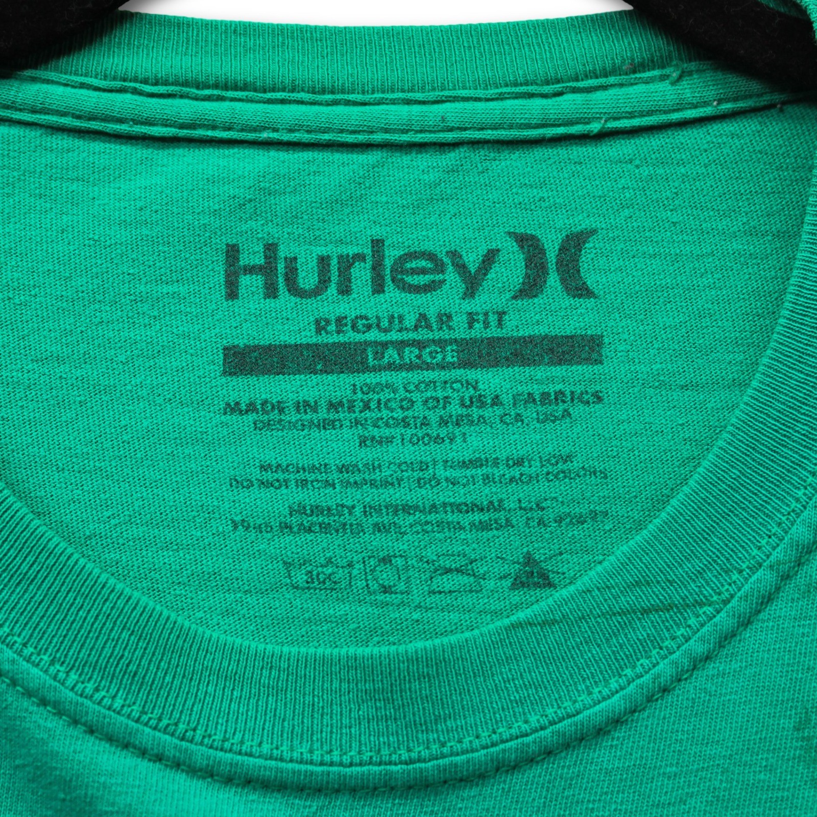Vintage Y2K Hurley Graphic T-Shirt Mens Large Green Regular Fit Good - Image 3