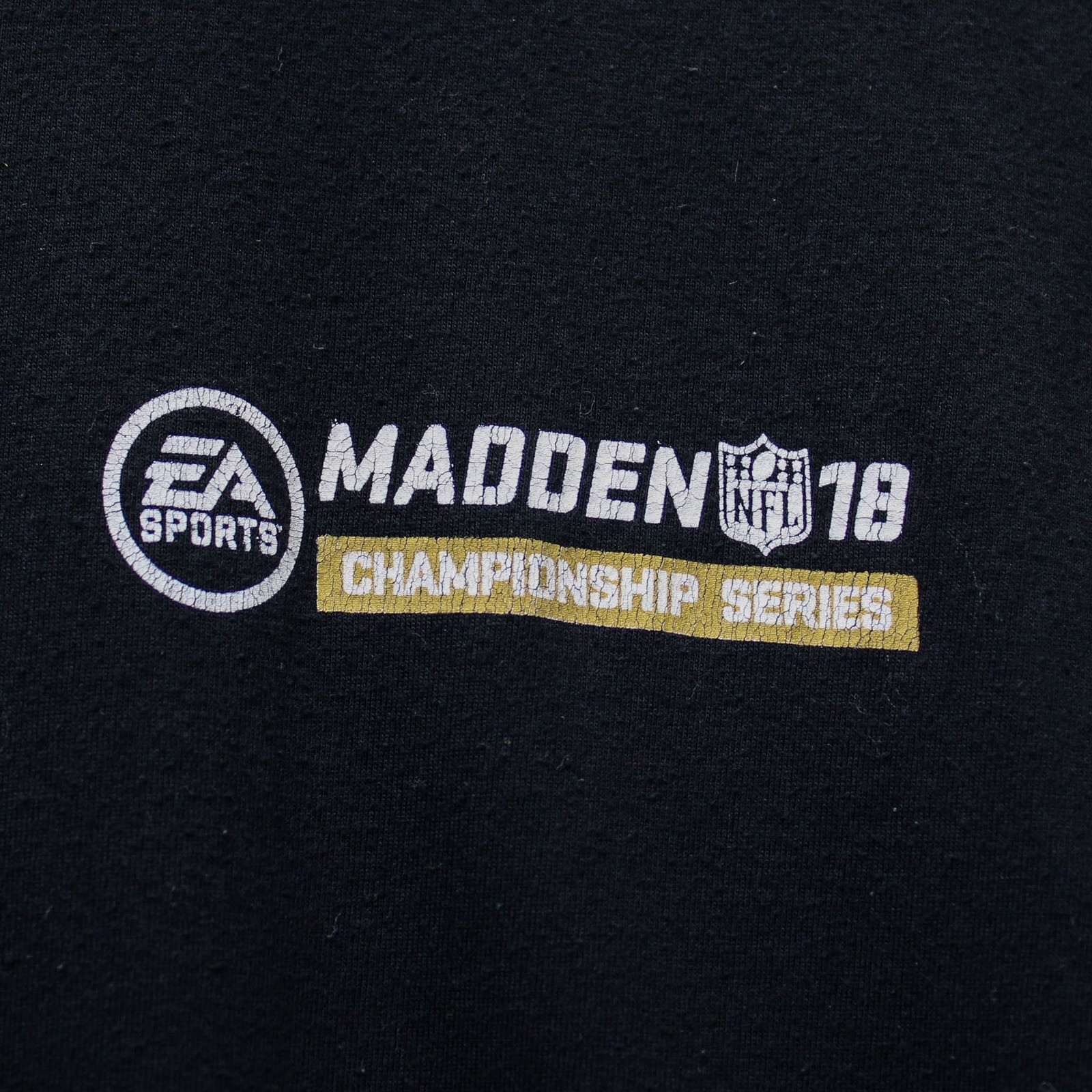 American Apparel Madden 18 T Shirt Mens Large Black Good - Image 3
