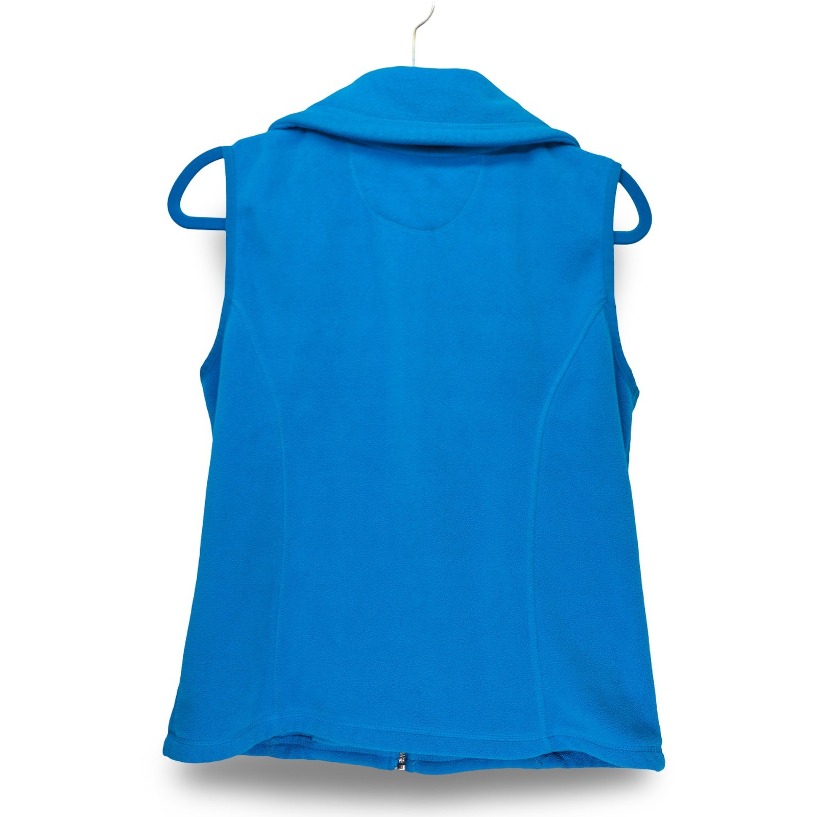 Calvin Klein Performance Fleece Vest Womens Small Blue Full Zip Excellent - Image 2