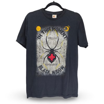 In This Moment Black Widow Band T-Shirt Mens Large Black Good