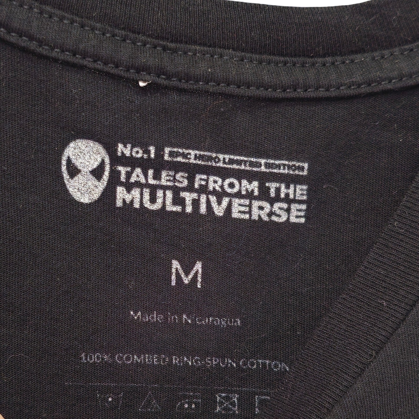 Marvel Spider-Man Graphic T-Shirt Mens Medium Black Excellent - Image 3