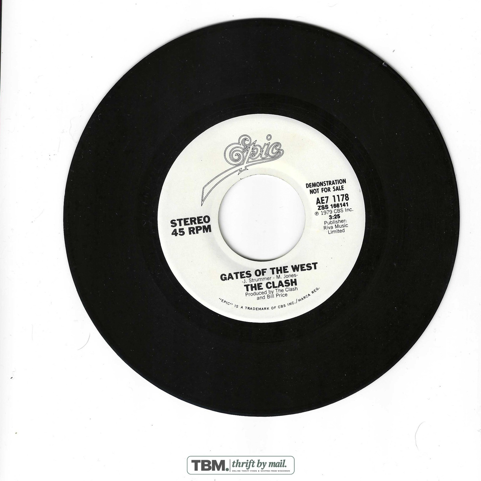 The Clash Groovy Times 7" Vinyl Single 45 RPM Black - Image 3