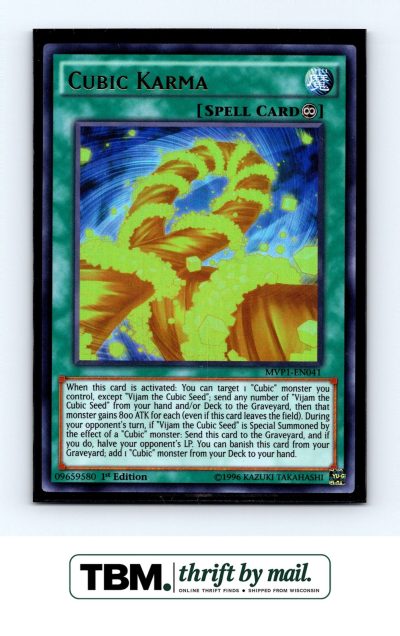 2016 Yugioh #MVP1-EN041 Cubic Karma Foil