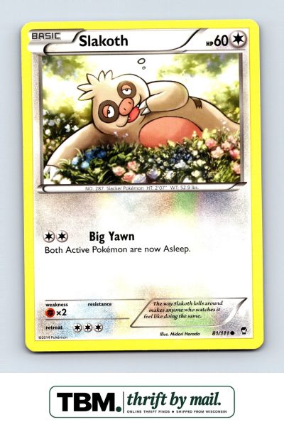 2014 Pokemon XY - Furious Fists #81/111 Slakoth