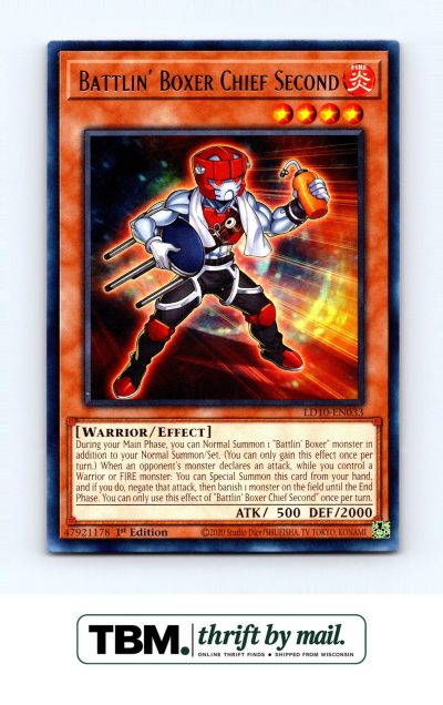 2023 Yugioh #LD10-EN033 Battlin' Boxer Chief Second