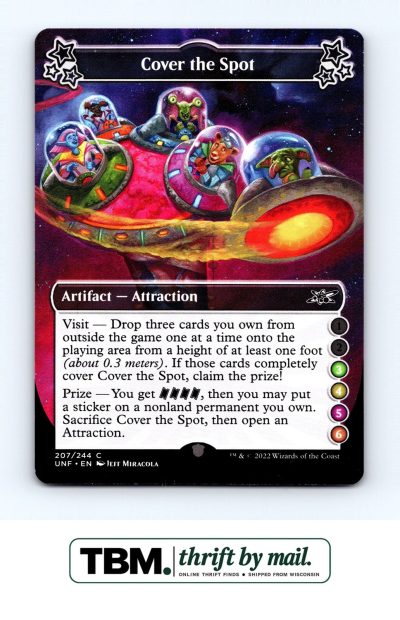 2022 Magic the Gathering Unfinity #207 Cover the Spot (3-4-5-6)