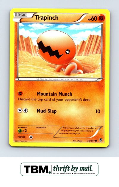 2014 Pokemon XY - Furious Fists #53/111 Trapinch