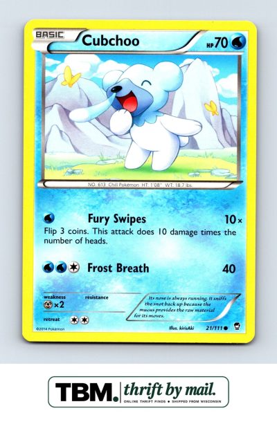 2014 Pokemon XY - Furious Fists #21/111 Cubchoo
