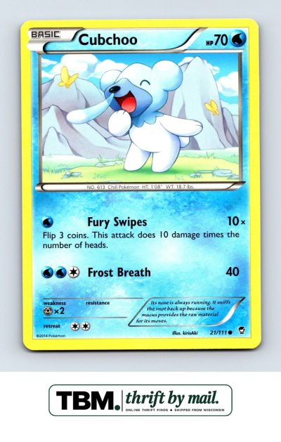 2014 Pokemon XY - Furious Fists #21/111 Cubchoo