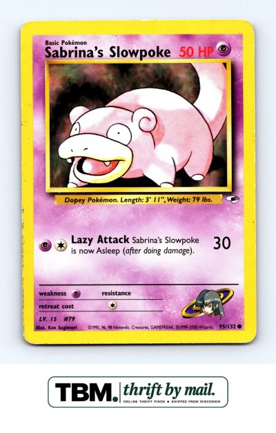 2000 Pokemon Gym Heroes #095/132 Sabrina's Slowpoke
