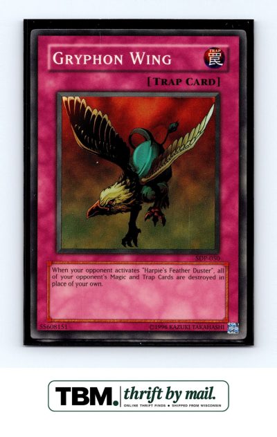 2003 Yugioh #SDP-050 Gryphon Wing Foil