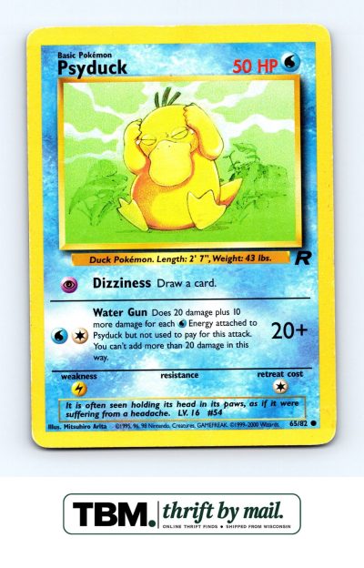 2000 Pokemon Team Rocket #65/82 Psyduck