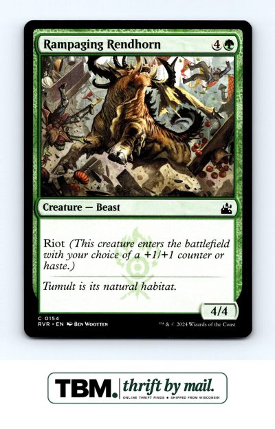 2024 Magic the Gathering Ravnica Remastered #154 Rampaging Rendhorn