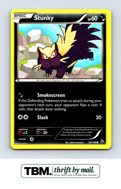 2014 Pokemon XY - Flashfire #53/106 Stunky (53)