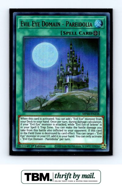 2020 Yugioh #MP20-EN238 Evil Eye Domain Foil