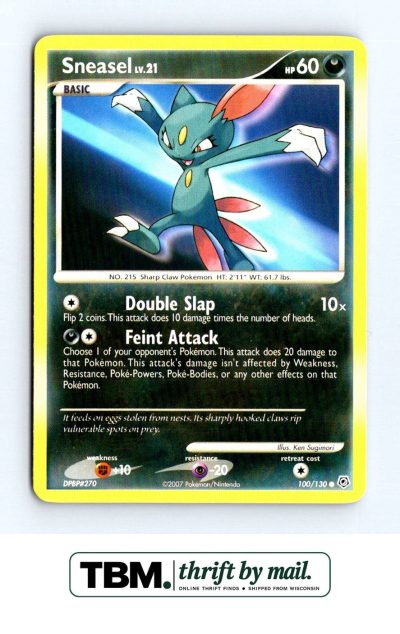 2007 Pokemon Diamond and Pearl #100/130 Sneasel