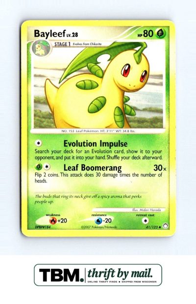 2007 Pokemon Mysterious Treasures #41/123 Bayleef