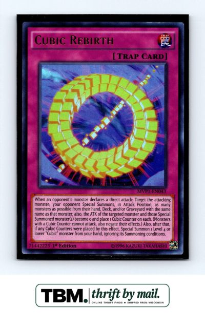2016 Yugioh #MVP1-EN043 Cubic Rebirth Foil
