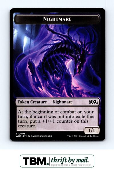 2023 Magic the Gathering Wilds of Eldraine #6 Nightmare Token